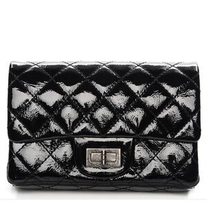 Chanel Reissue Patent Clutch Double Flap